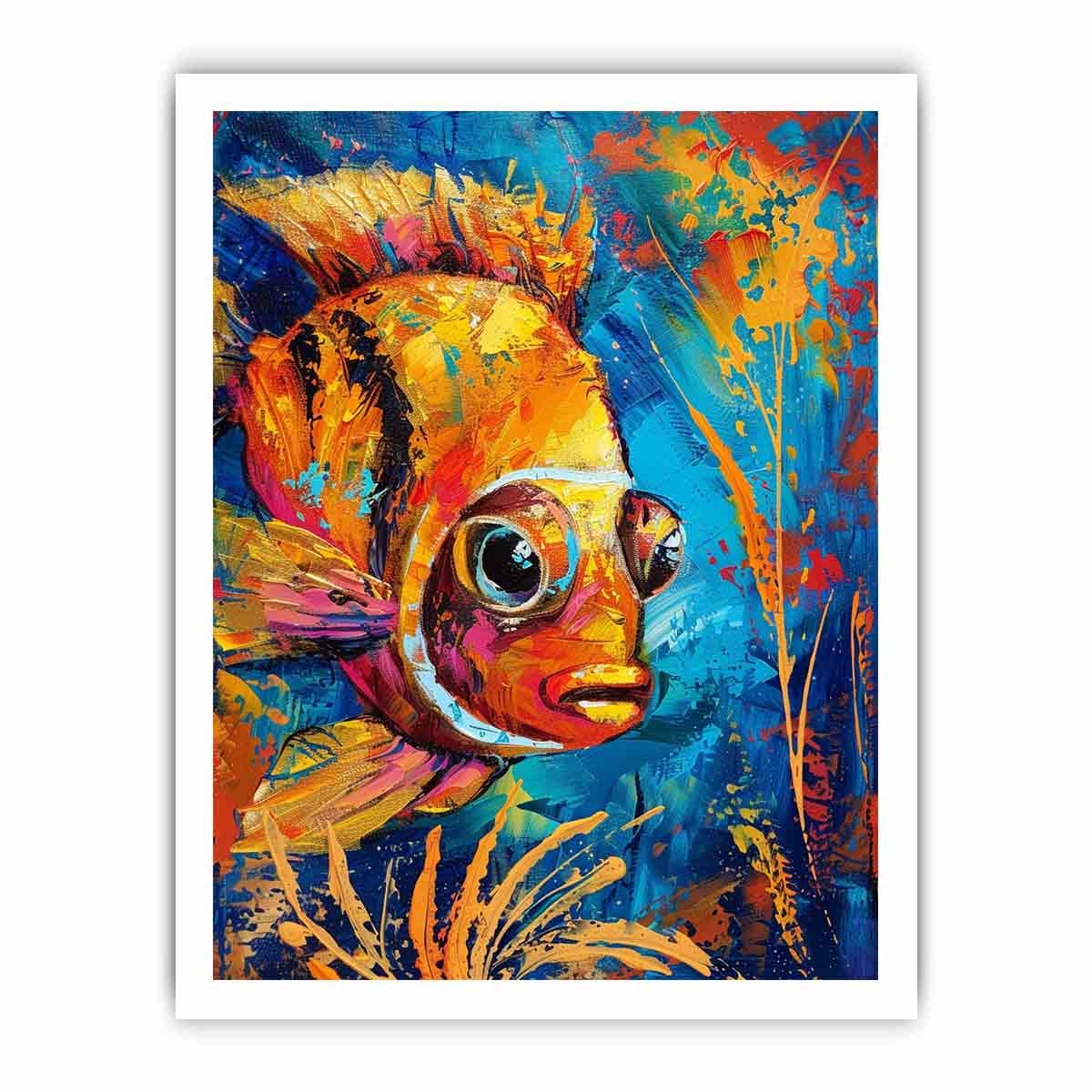 Golden Fish Canvas Art Print-8