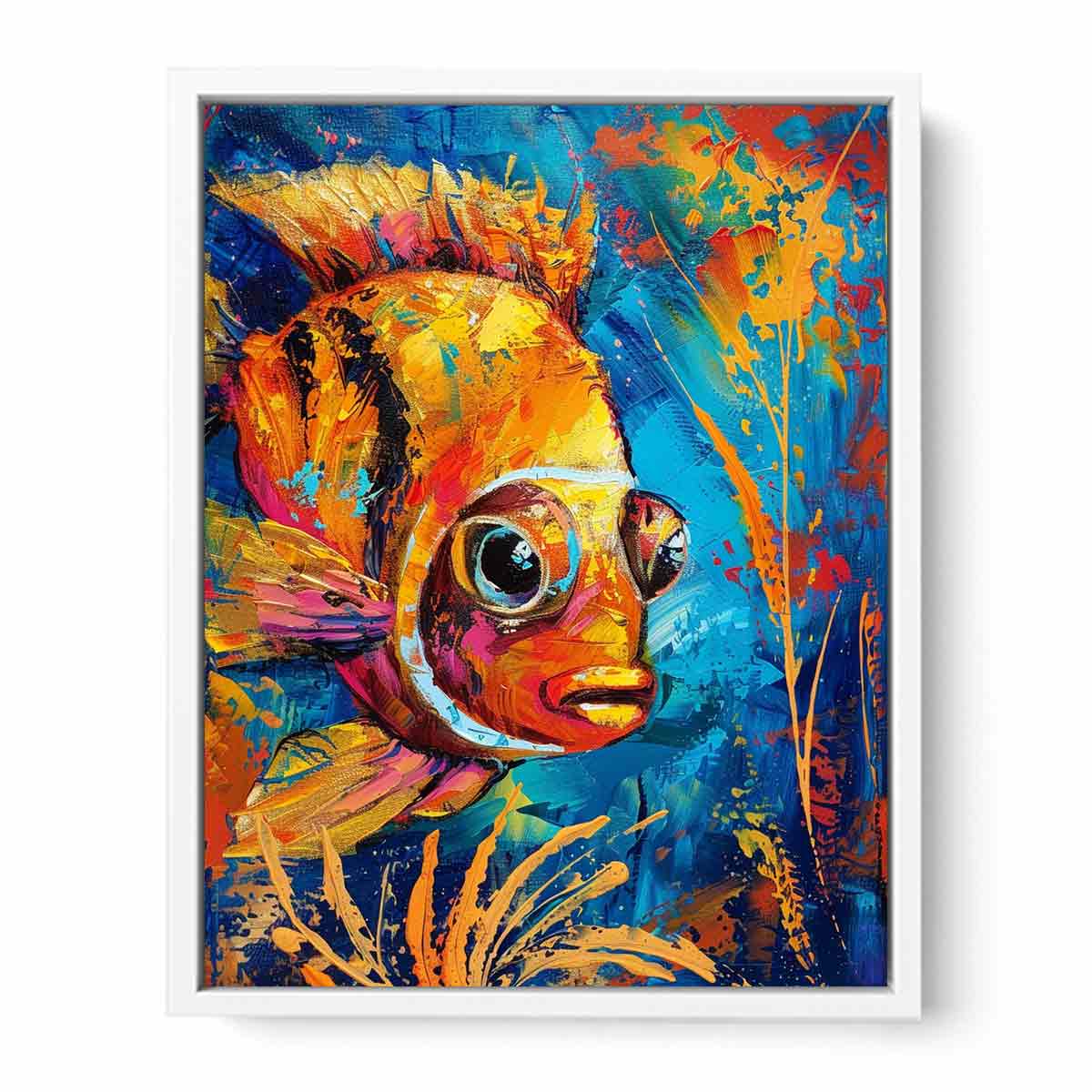 Golden Fish Canvas Art Print-5