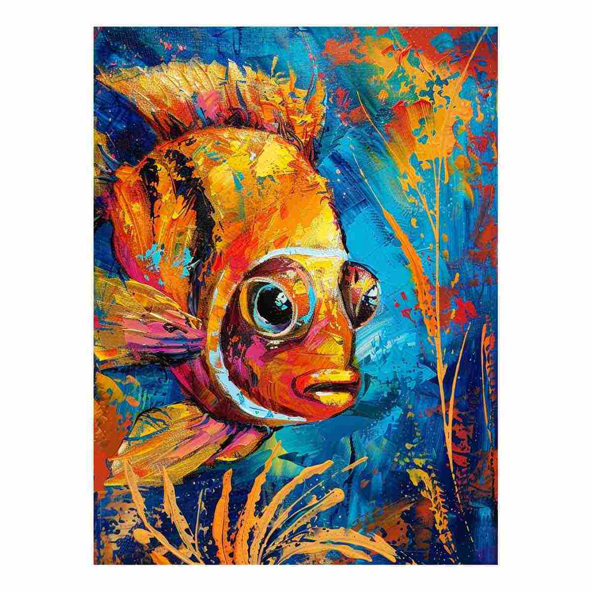 Golden Fish Canvas Art Print-0