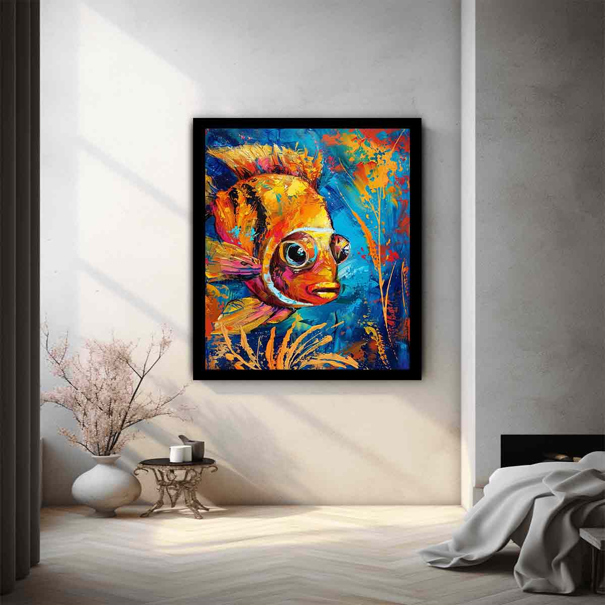 Golden Fish Canvas Art Print-1