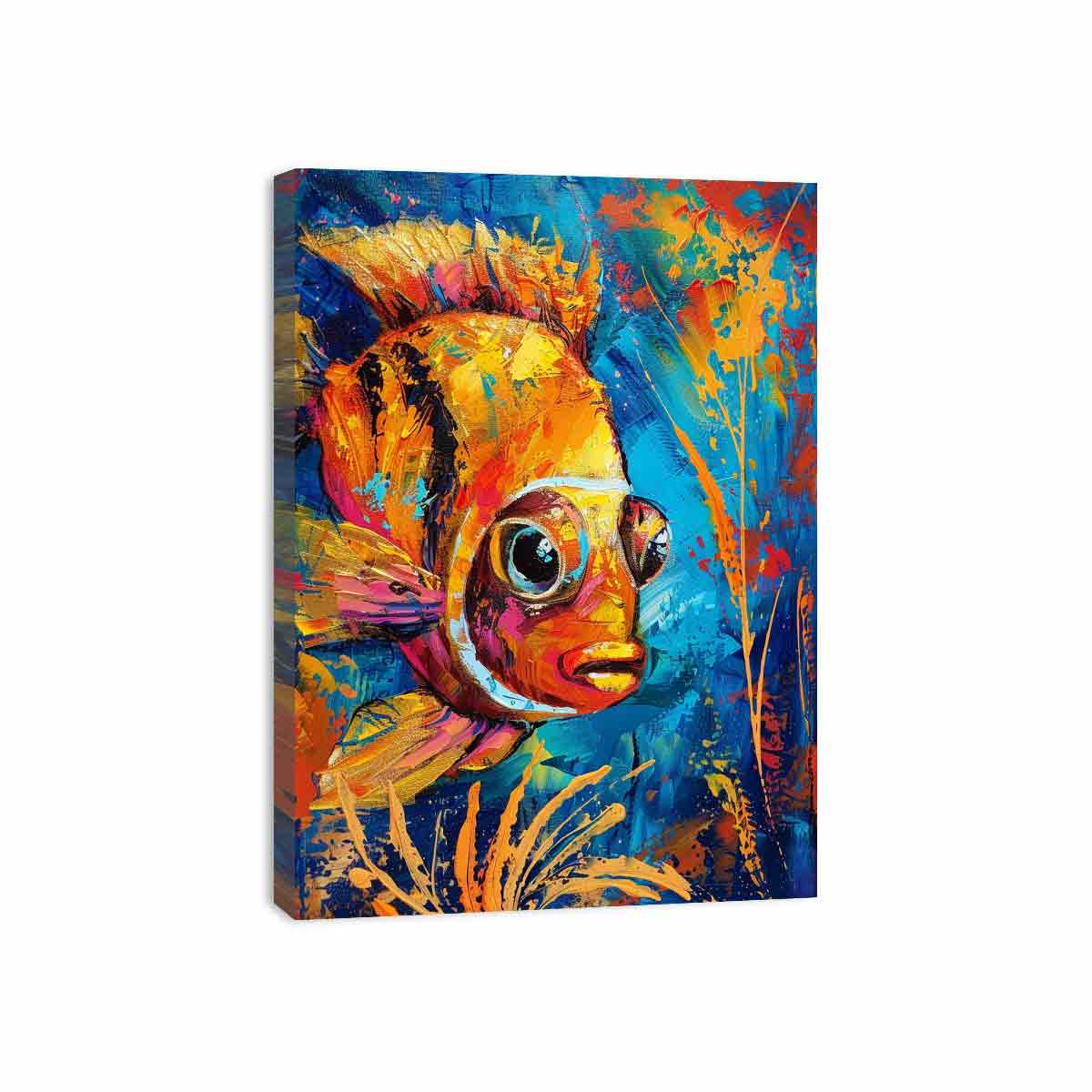Golden Fish Canvas Art Print-3