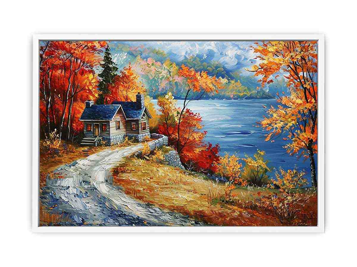 Autumn Road Wall Art painting-5