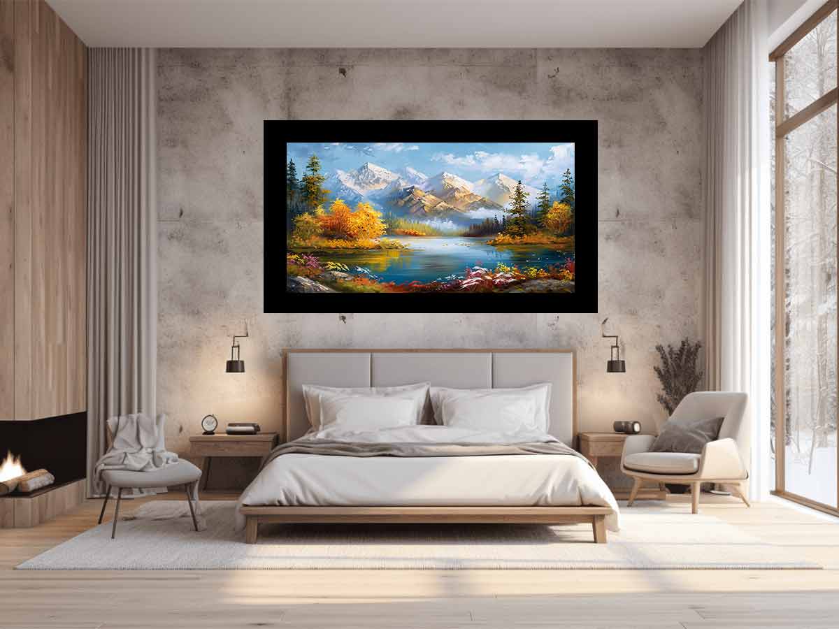 Forest Lake Canvas Art Print Artowrk-1