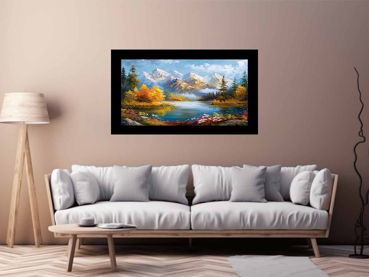 Forest Lake Canvas Art Print Artowrk-2