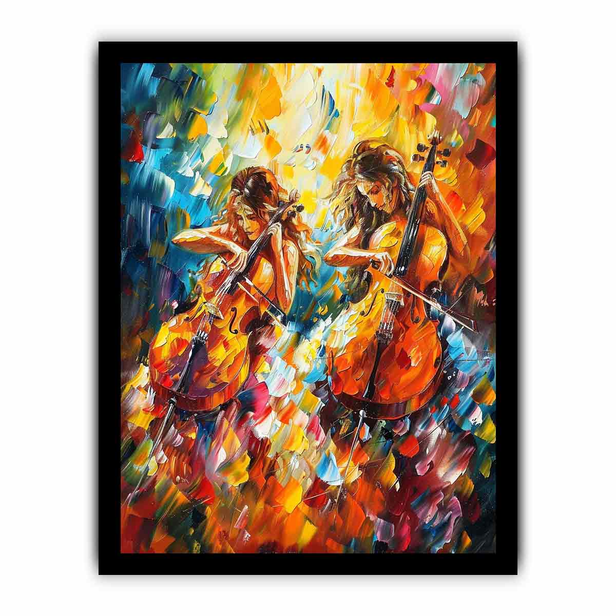 Music Violin Canvas Art Print-7