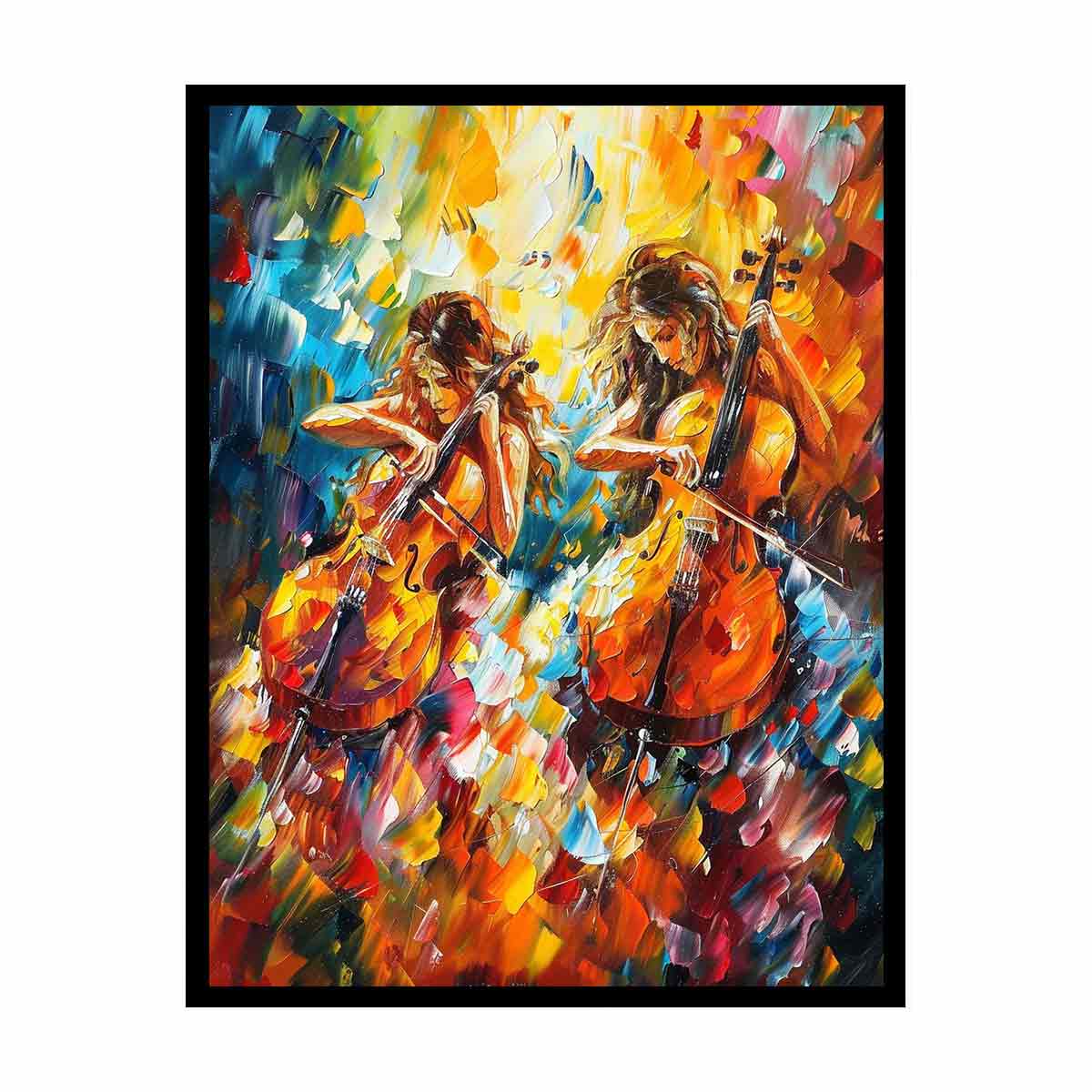 Music Violin Canvas Art Print-4