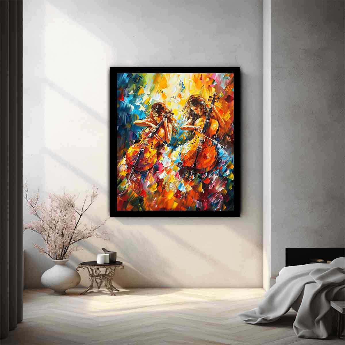 Music Violin Canvas Art Print-1