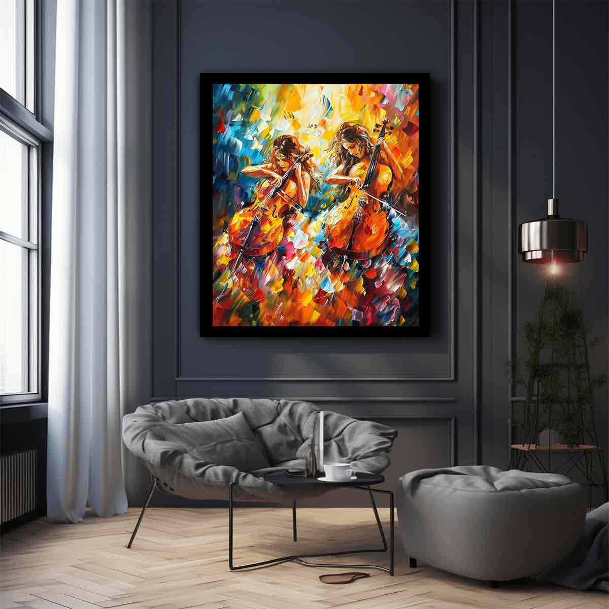 Music Violin Canvas Art Print-2