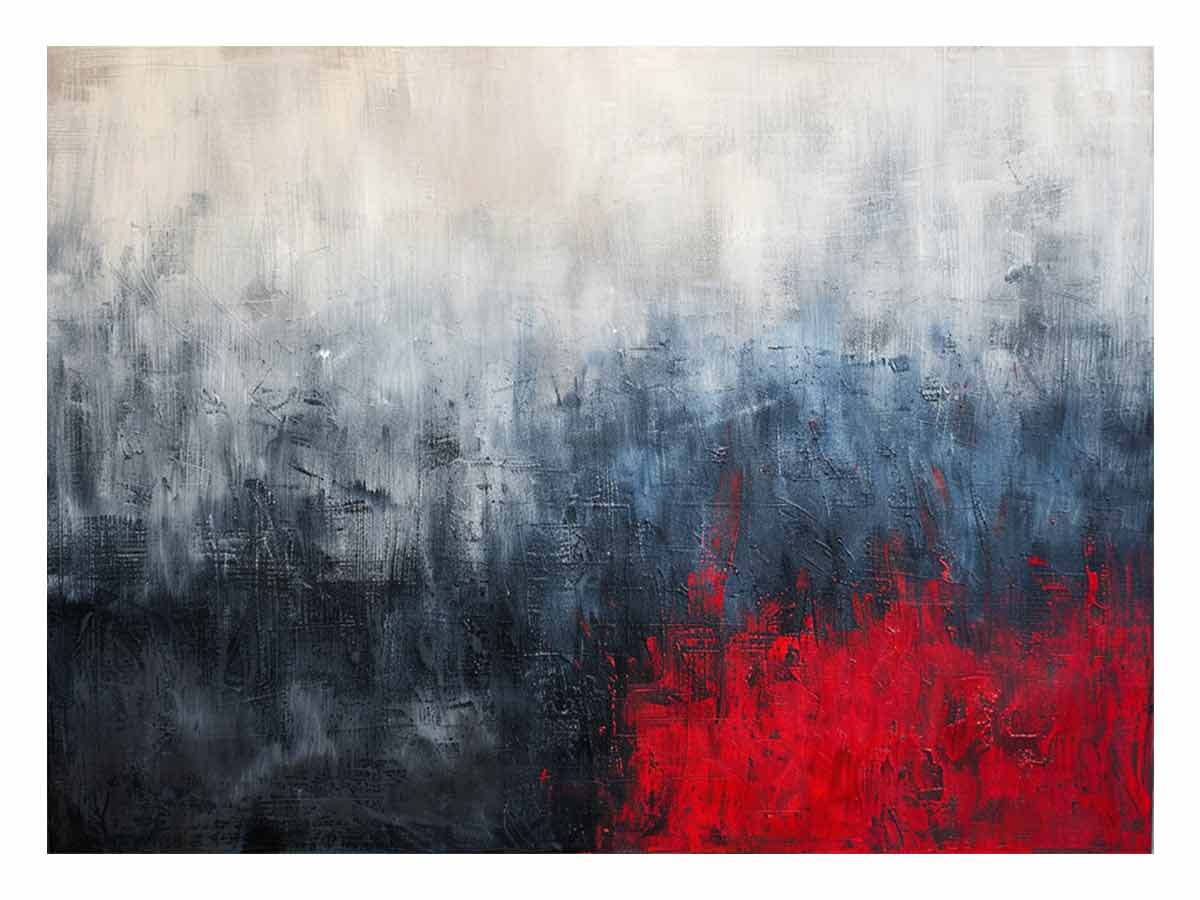 Red Blue Fine Art Painting-0