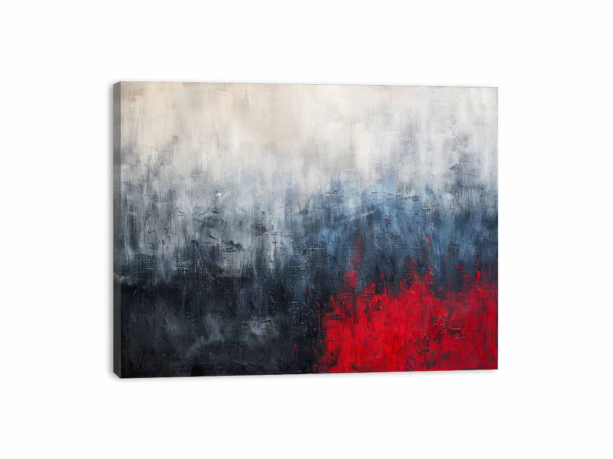 Red Blue Fine Art Painting-3