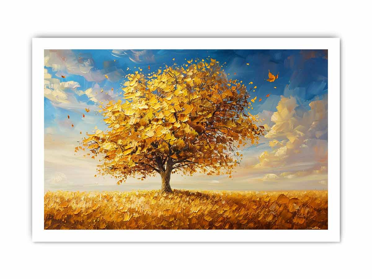 Gold Tree Canvas Art Print-8