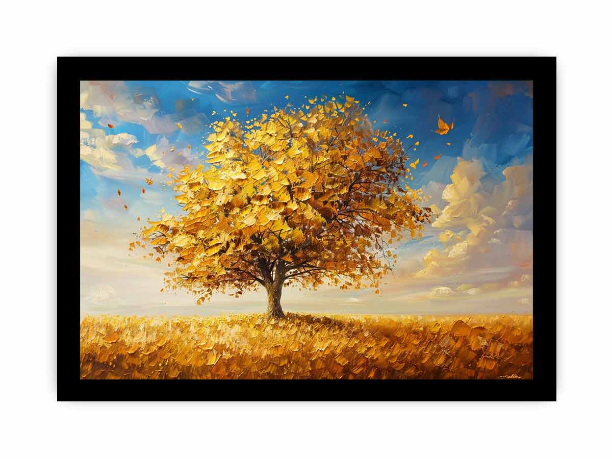 Gold Tree Canvas Art Print-7