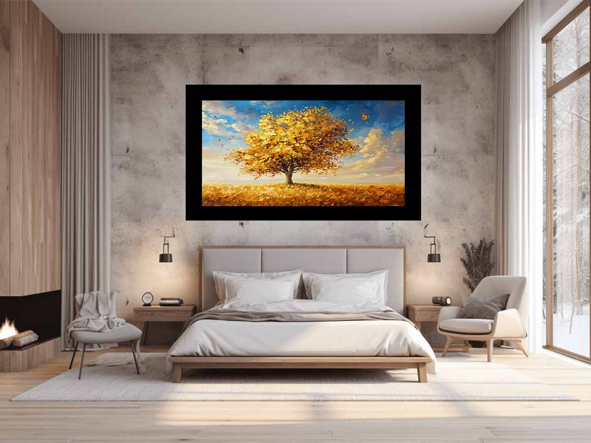 Gold Tree Canvas Art Print-1