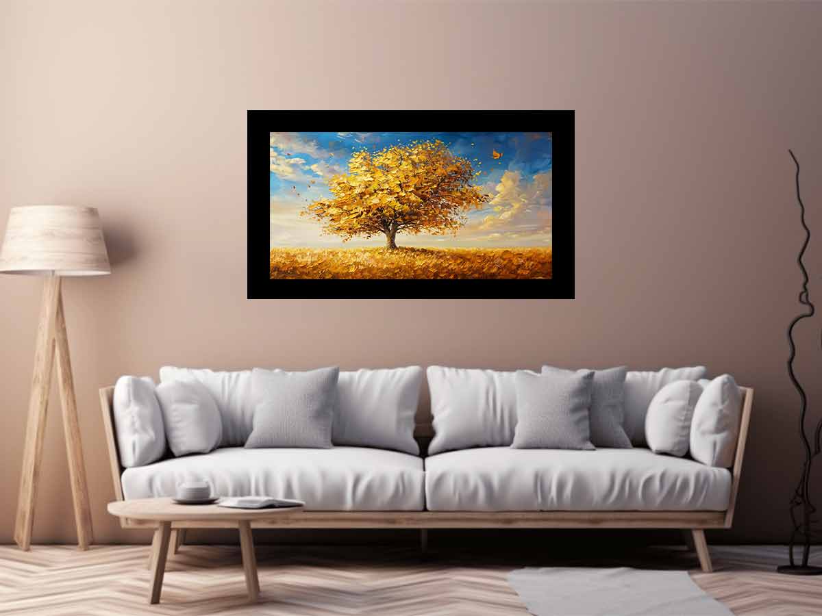Gold Tree Canvas Art Print-2