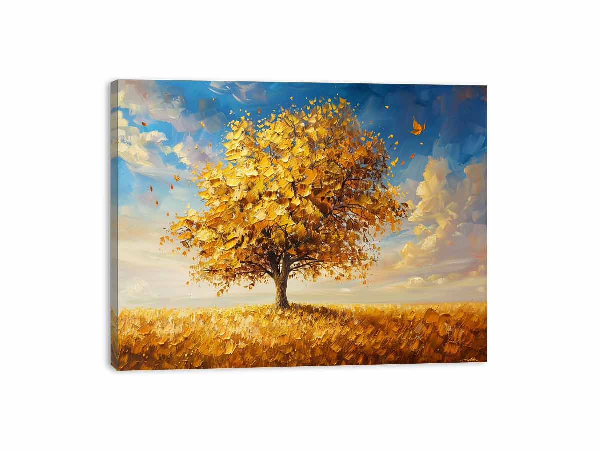 Gold Tree Canvas Art Print-3