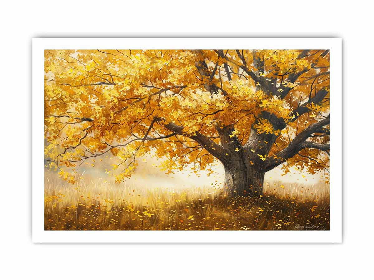 Golden Tree Canvas Painting-8