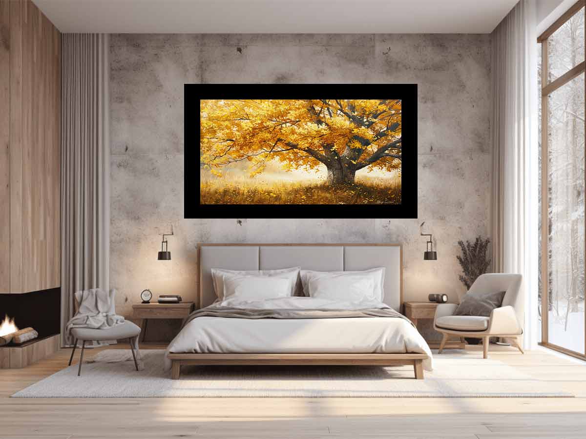 Golden Tree Canvas Painting-1