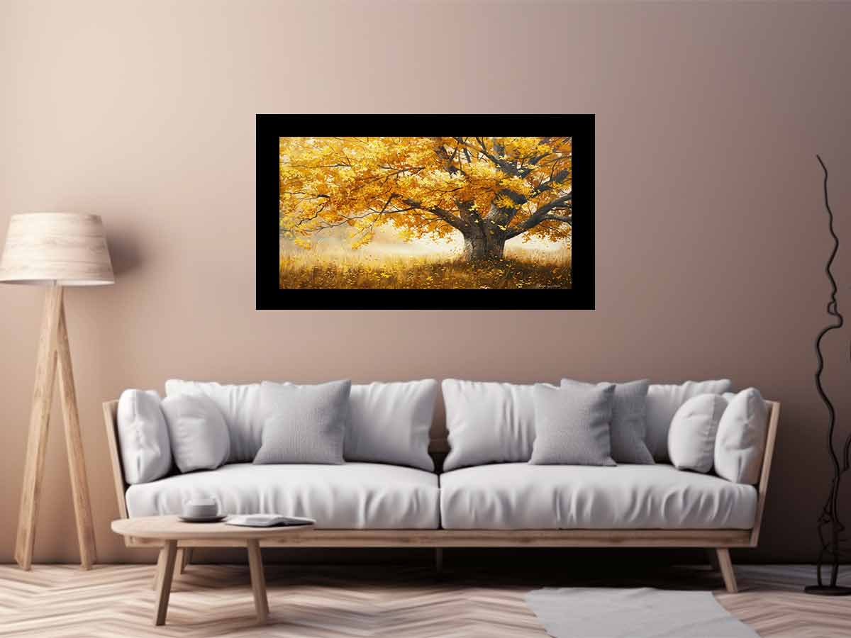 Golden Tree Canvas Painting-2