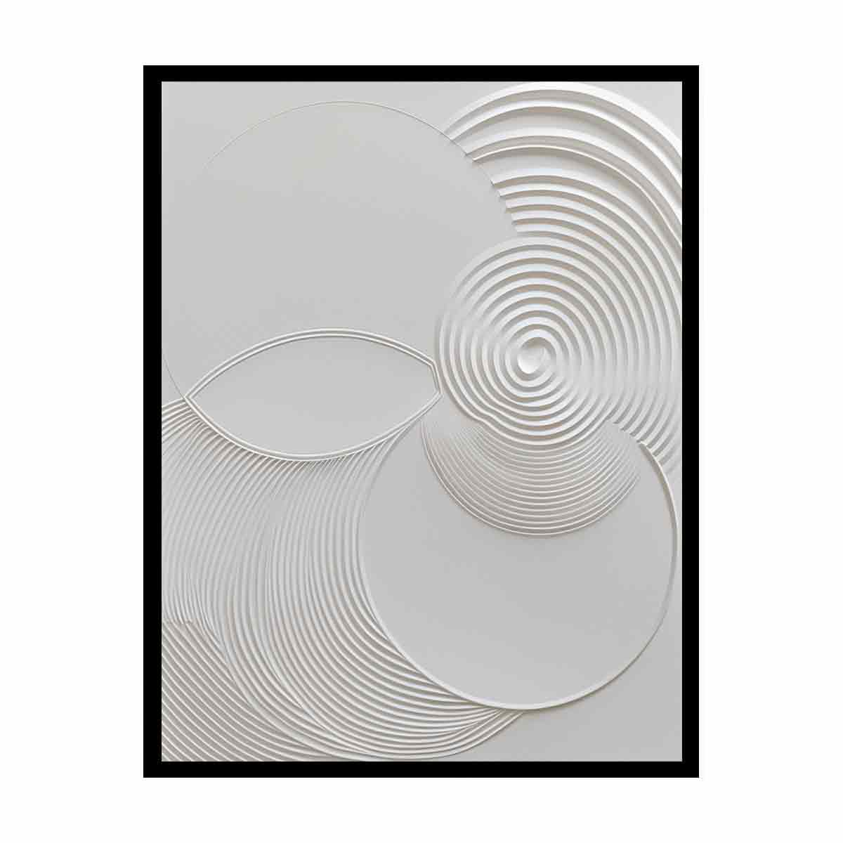 Minimalist Modern White Art Canvas Art Print-4