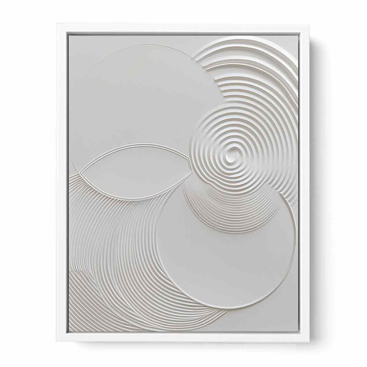 Minimalist Modern White Art Canvas Art Print-5