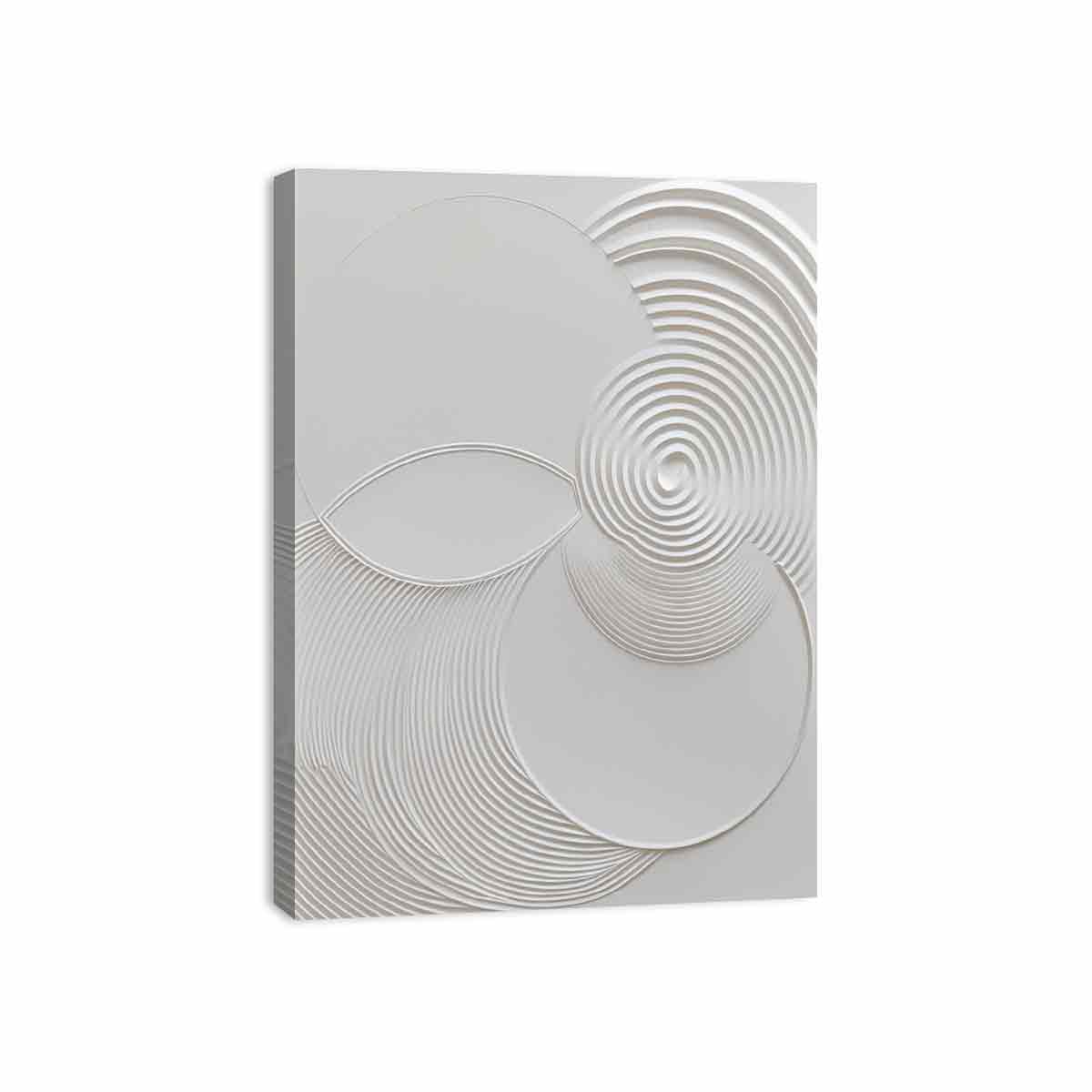 Minimalist Modern White Art Canvas Art Print-3