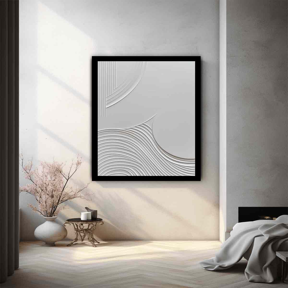 Minimalist Modern Art  Textured Canvas Painitng-1