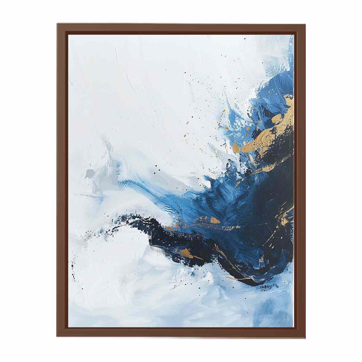 Black Gold Waves Luxury Art Canvas Painting-6