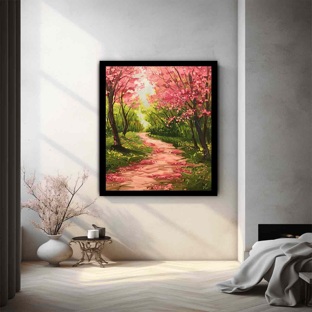Spring Pathway Canvas Art Print-1