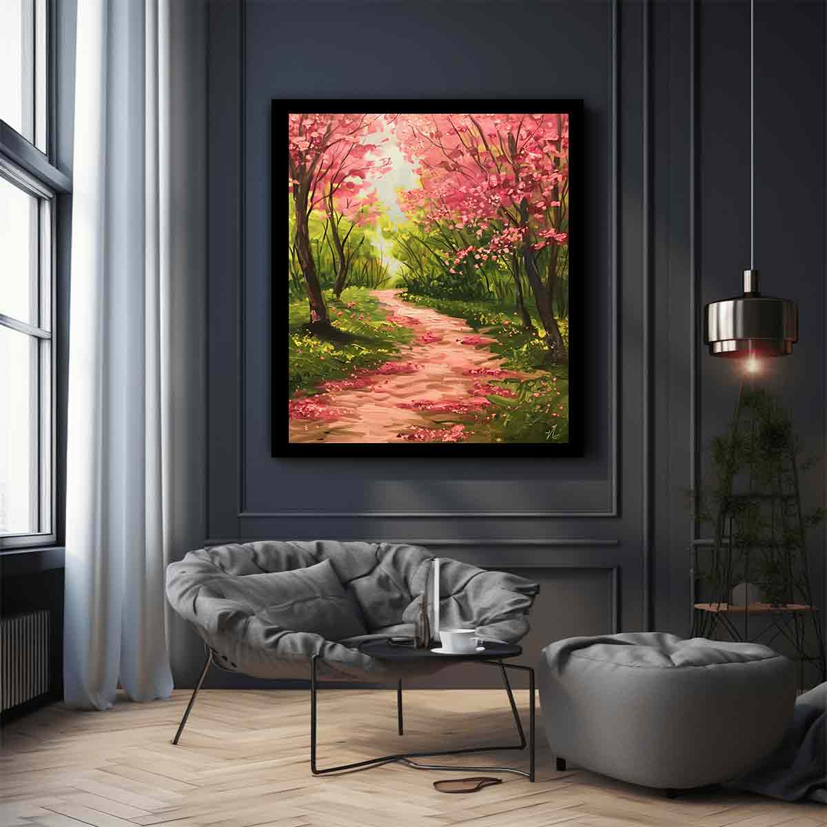 Spring Pathway Canvas Art Print-2