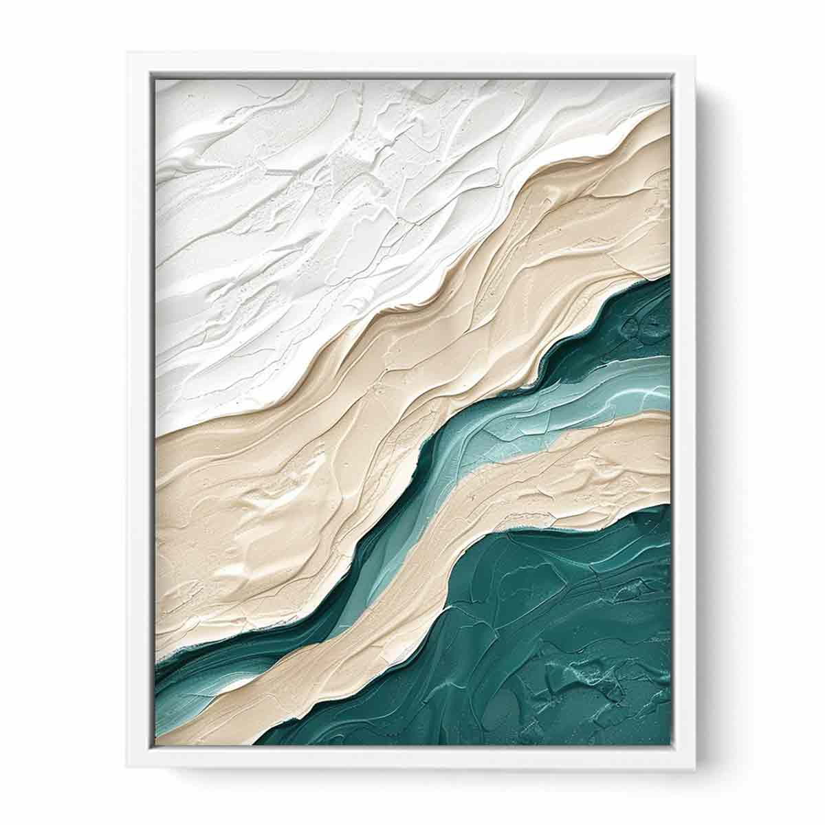 Ocean wall art texture painting print-5