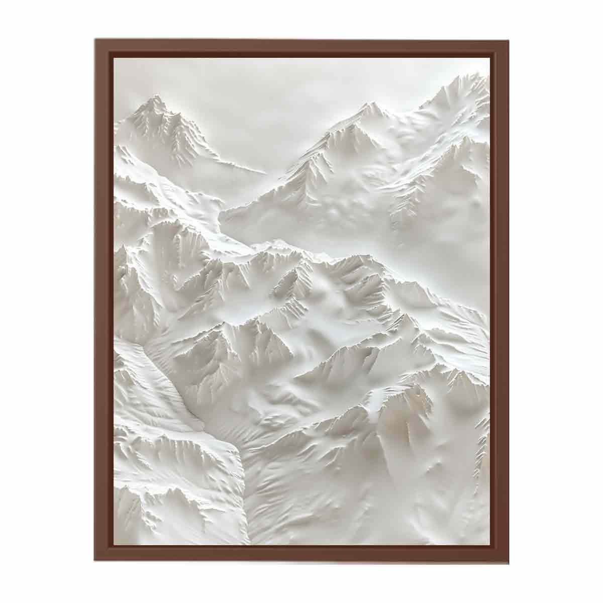 Textured Snow Mountian Painting-6