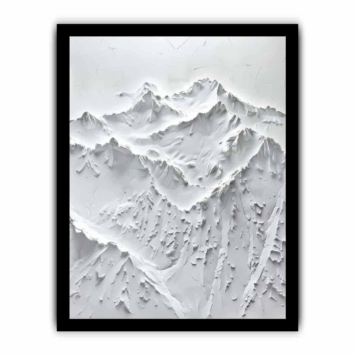 Snow Mountian Texture Art  Painting-7