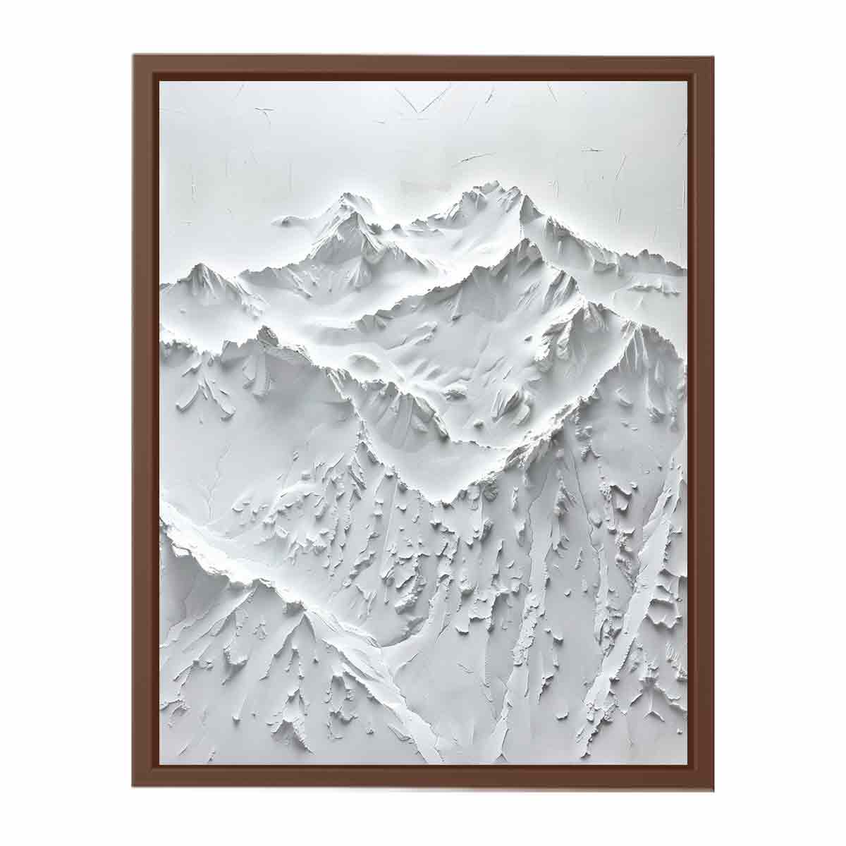 Snow Mountian Texture Art  Painting-6