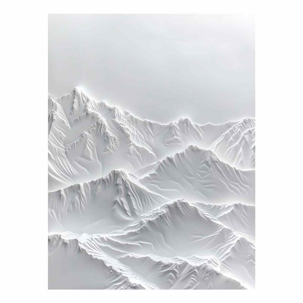 Snow Mountian 3D Painting-0