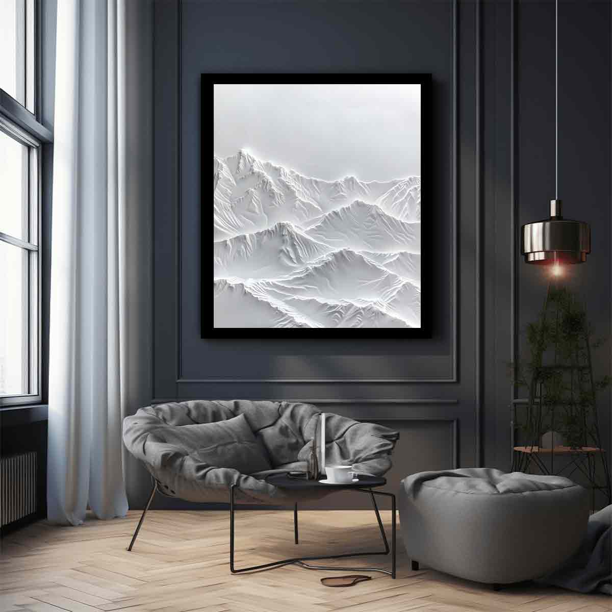 Snow Mountian 3D Painting-2
