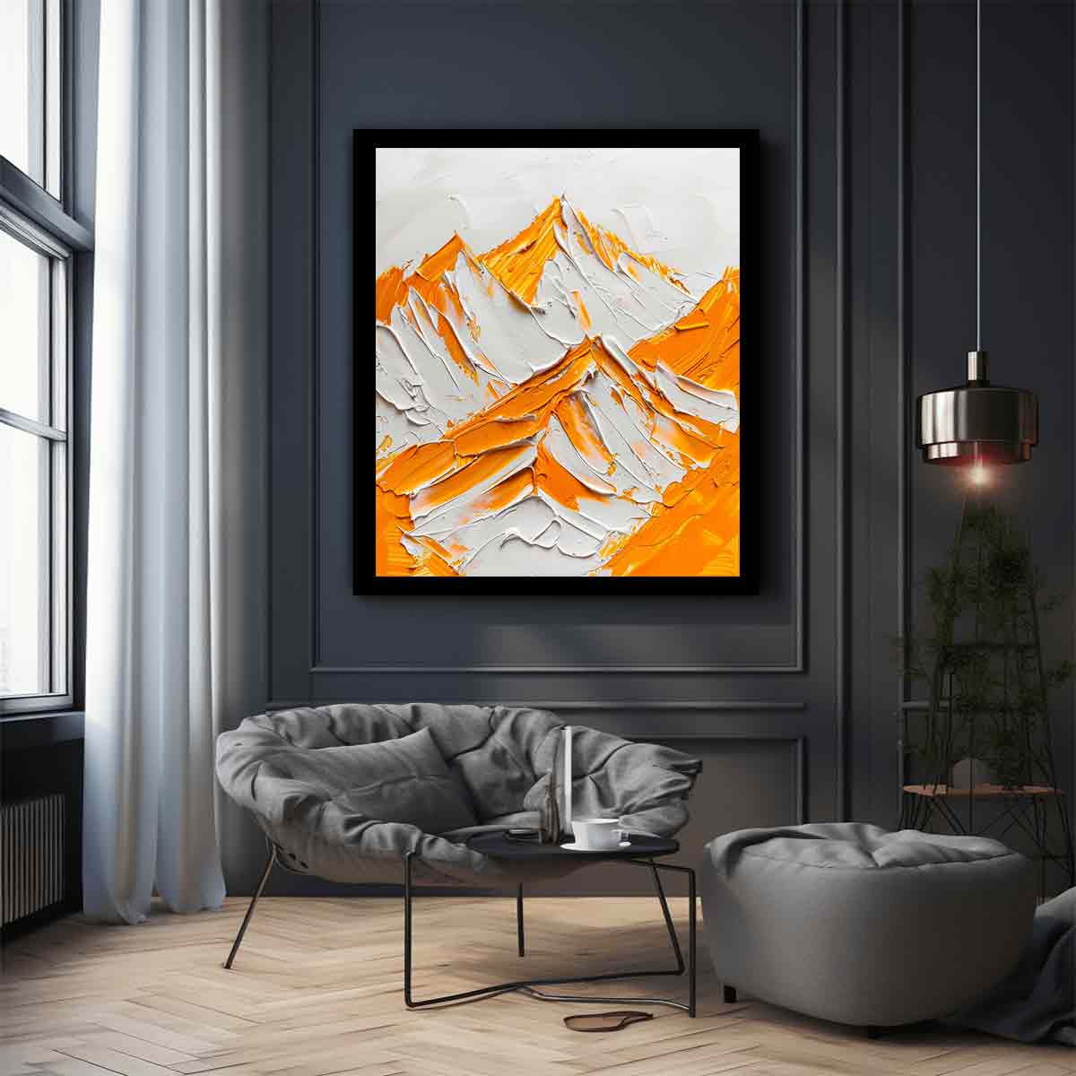 Snow Mountian Painting-2