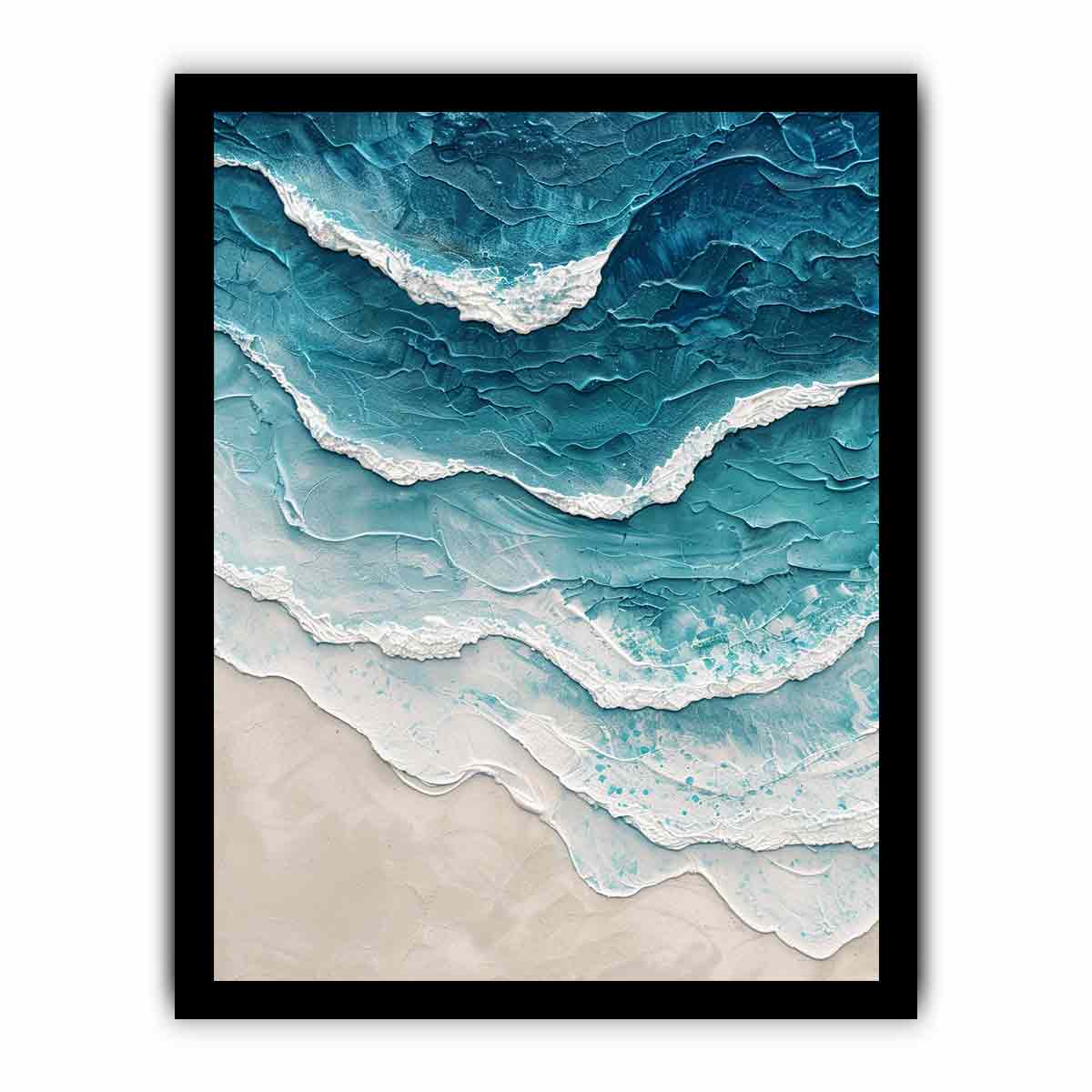 Sea waves Canvas Art Print-7