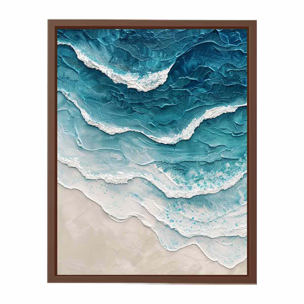 Sea waves Canvas Art Print-6