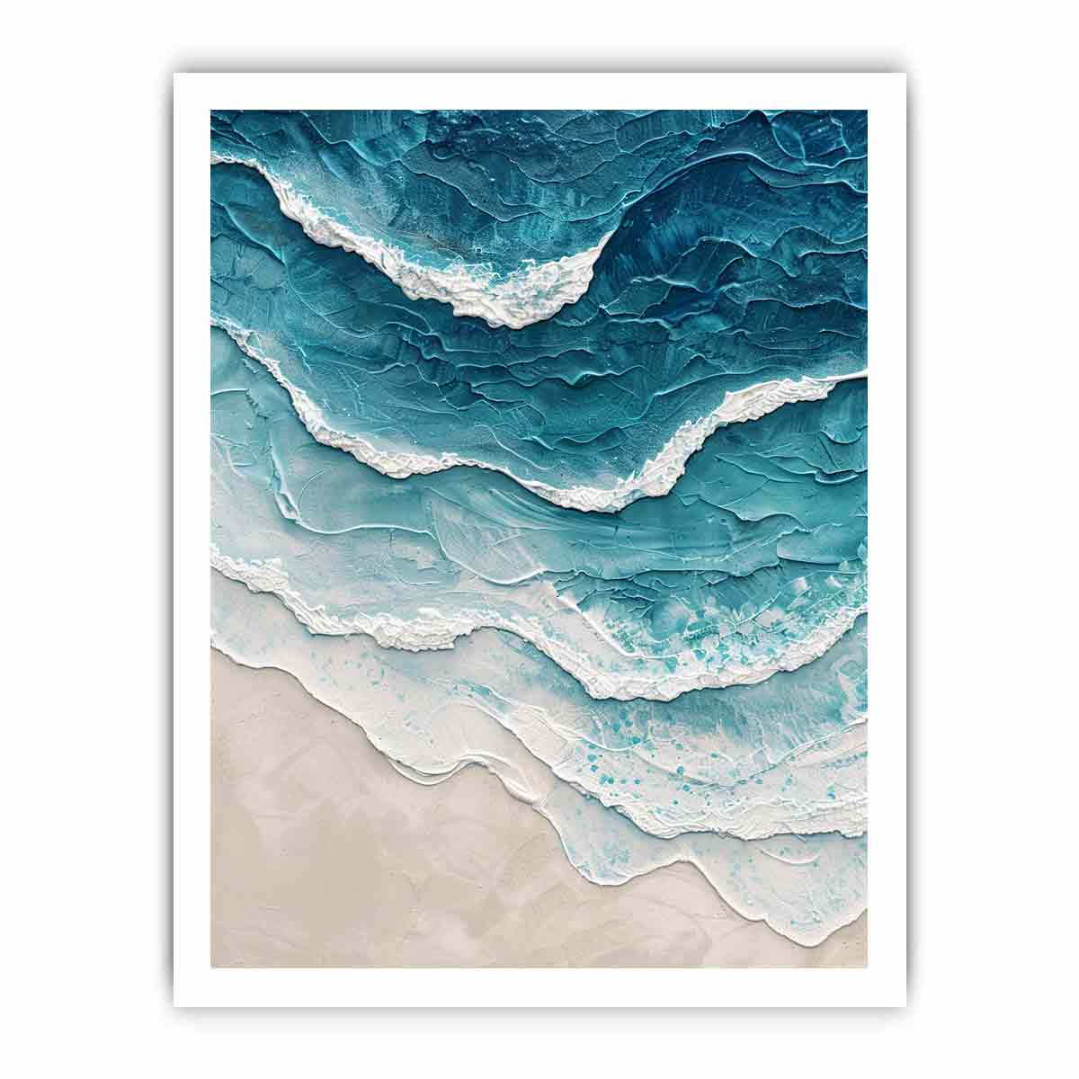 Sea waves Canvas Art Print-8