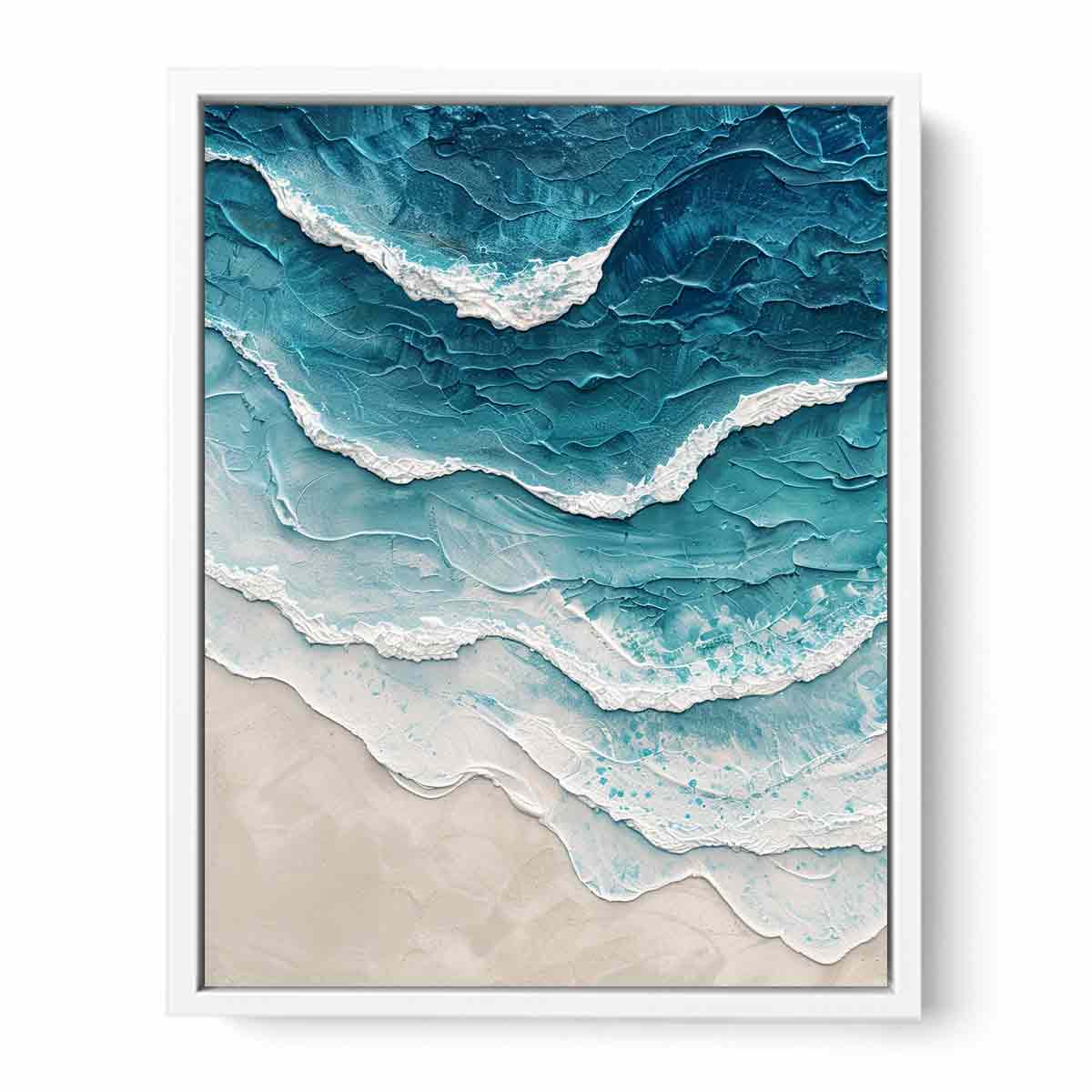 Sea waves Canvas Art Print-5
