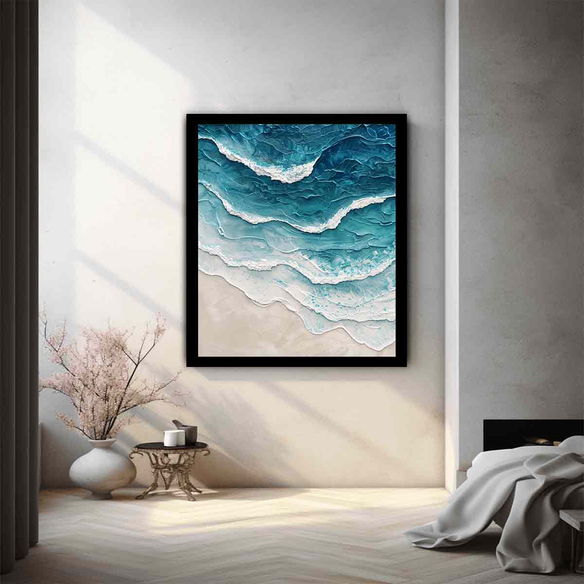 Sea waves Canvas Art Print-1