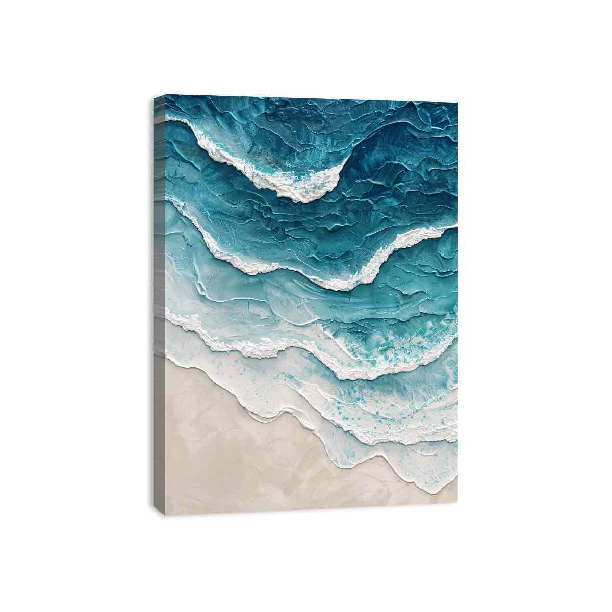 Sea waves Canvas Art Print-3