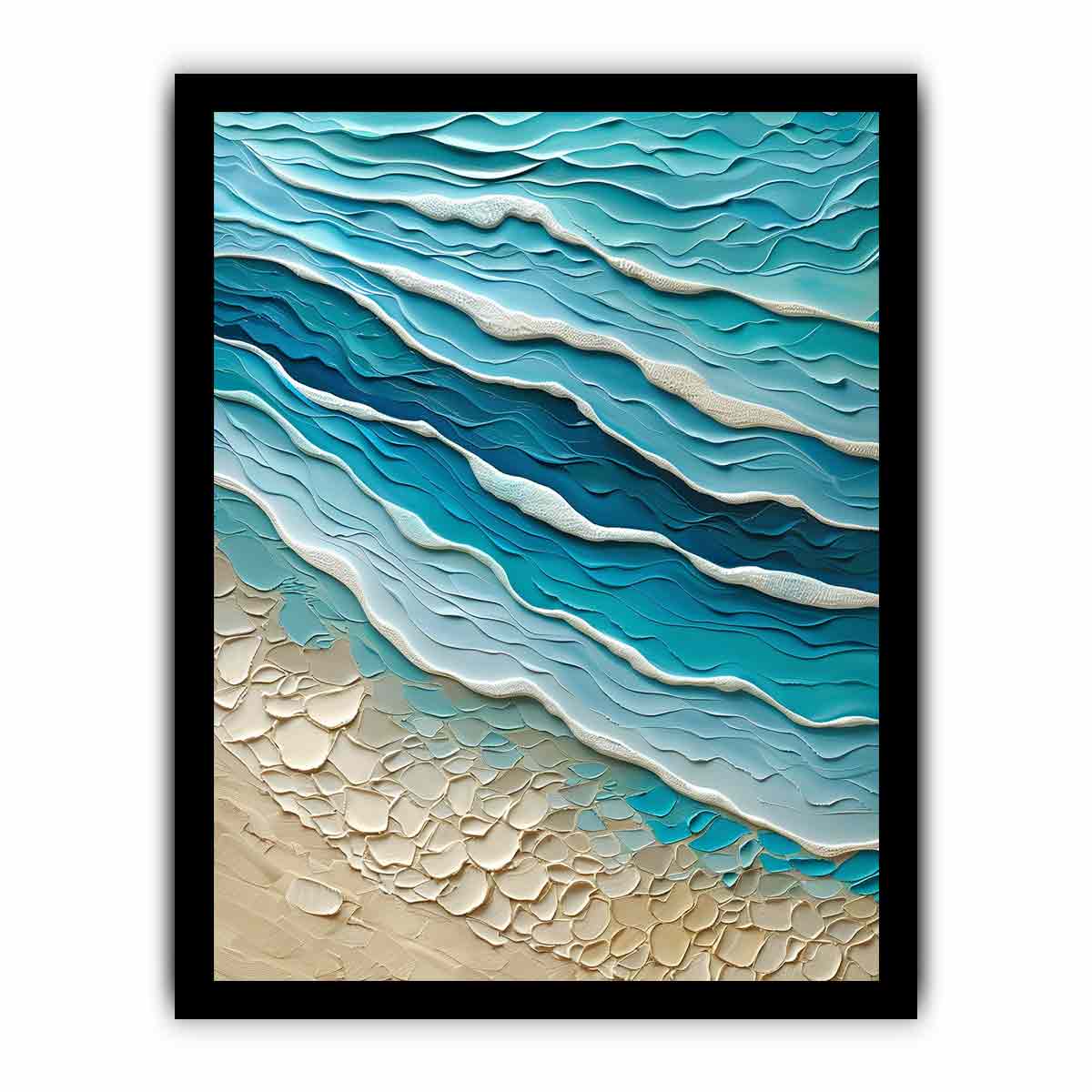 Waves  texture Wall Art-7