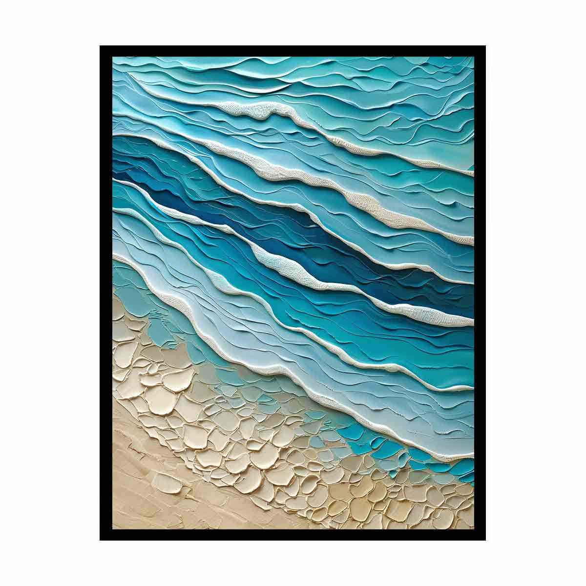 Waves  texture Wall Art-4