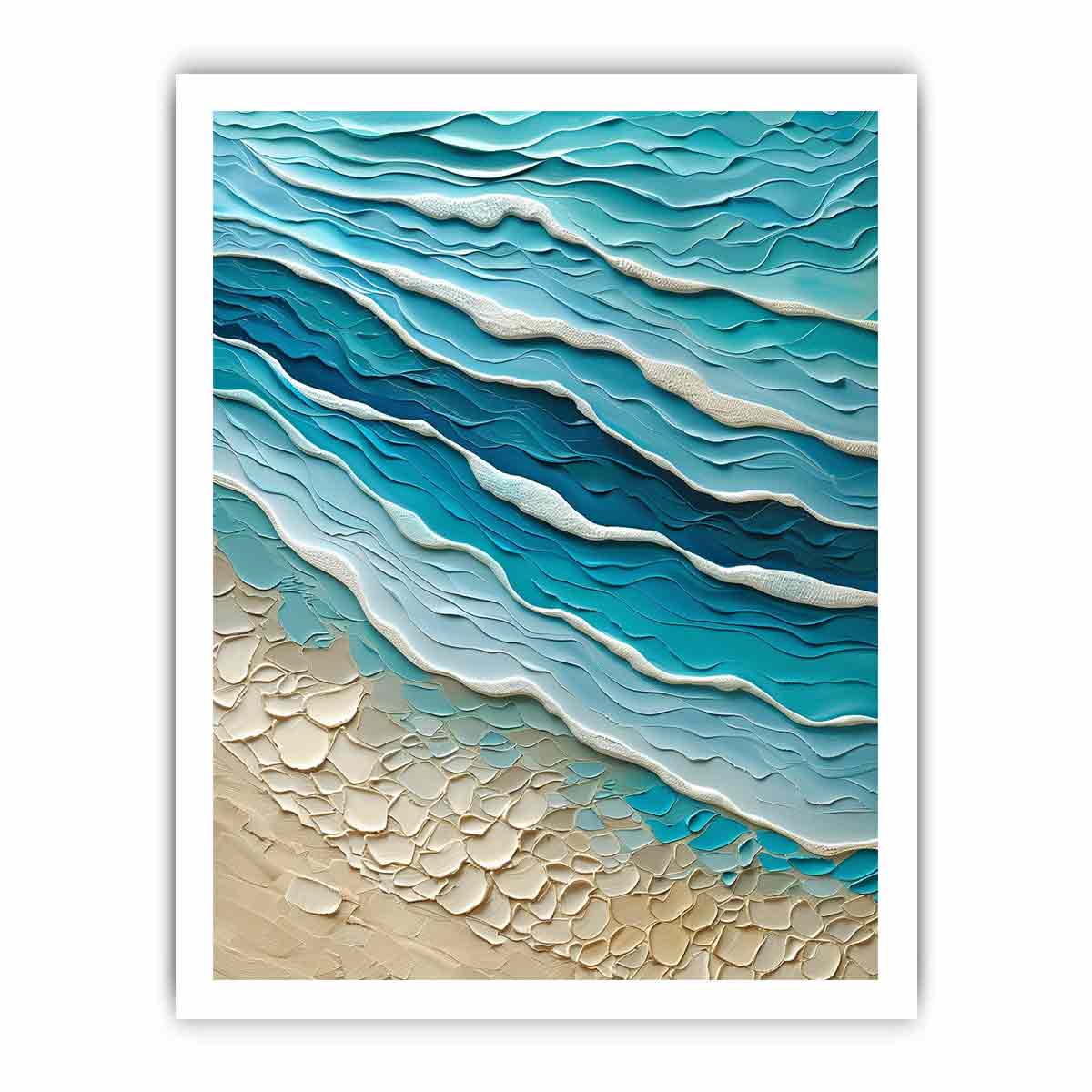 Waves  texture Wall Art-8