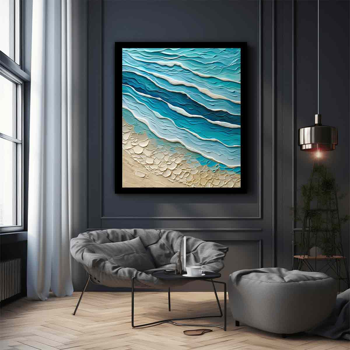 Waves  texture Wall Art-2