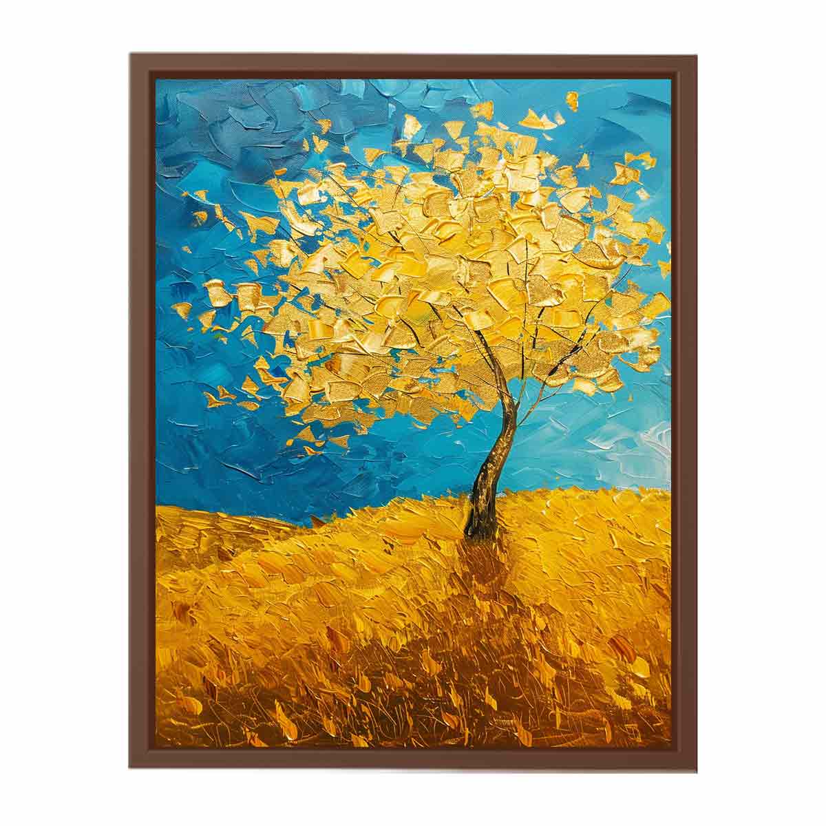 Golden Tree Canvas Art Print-6