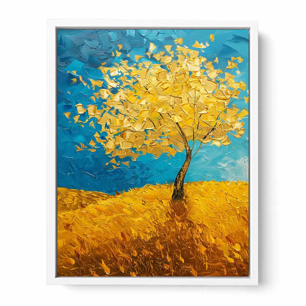 Golden Tree Canvas Art Print-5