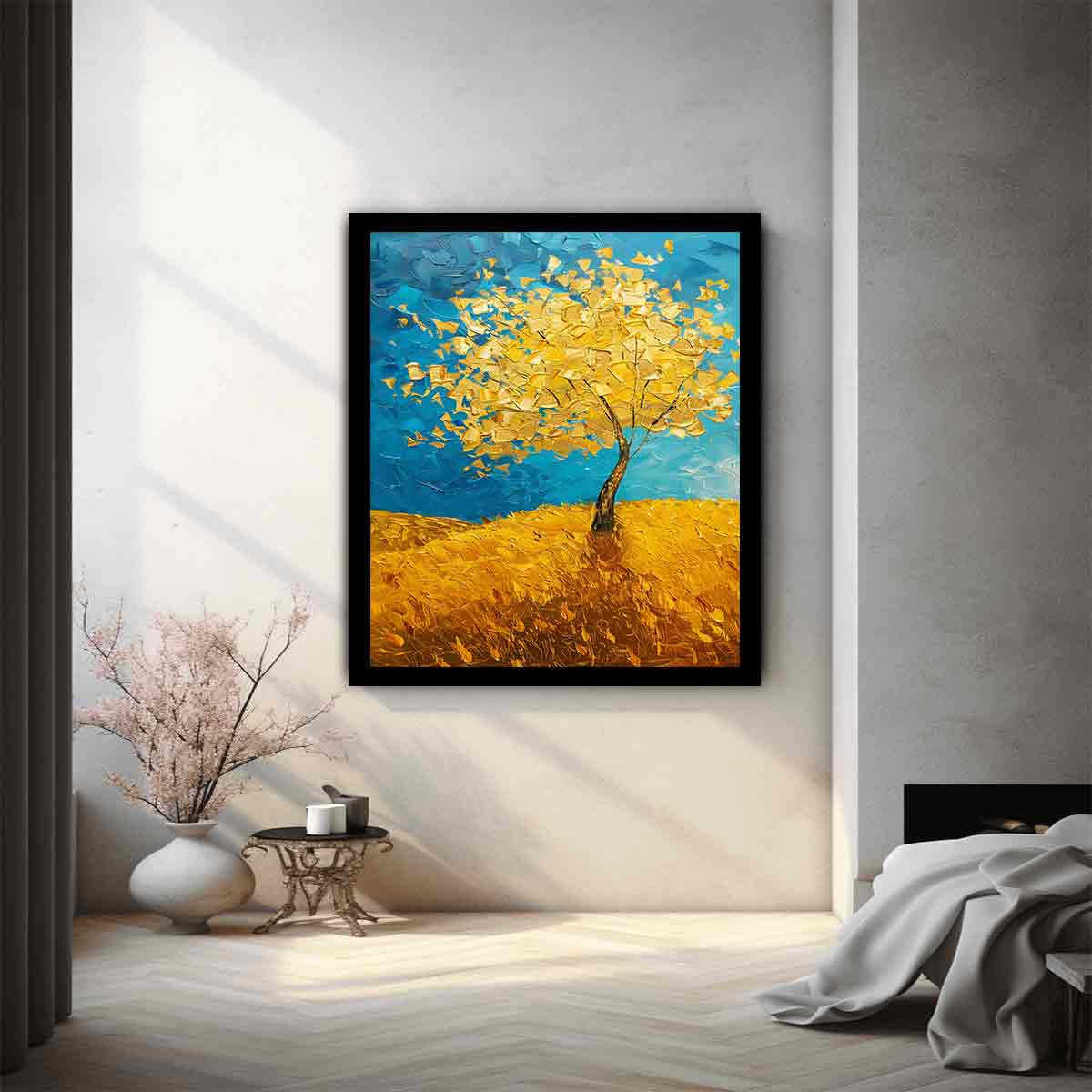 Golden Tree Canvas Art Print-1