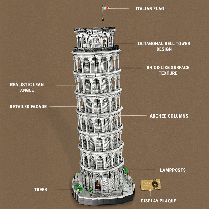 The Ultimate Leaning Tower of Pisa 7651Pcs-3